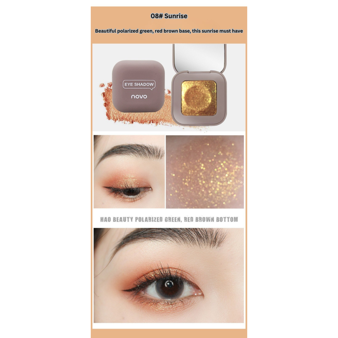 NOVO keyboard fingertip cool eye shadow matte high flash mashed potato texture eye shadow palette