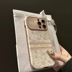 Luxury Leather Quilted Phone Case | Elegant Soft Cover for iPhone