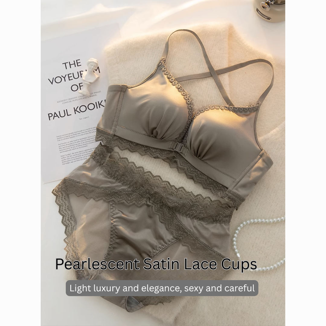 Front Closure Wireless Push-Up Bra – Thickened Padding, Beautiful Back Design