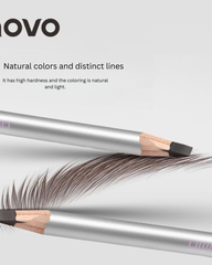 Waterproof Hard Tip Eyebrow Pencil for Natural Hair-Like Brows