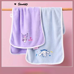 Coral Fleece Towel for Kids – Soft and Absorbent Sanrio-Style Face Towel