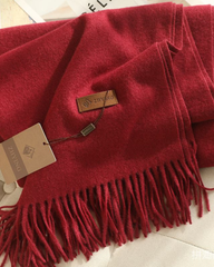 Faux Cashmere Dual Use Shawl Scarf Warm Thick Neck Wrap