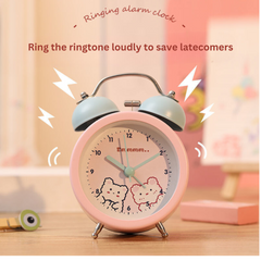 Silent Alarm Clock - Cute Desk Clock for Students and Dorms