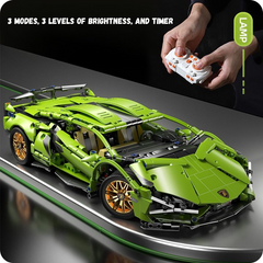 1:14 Lamborghini RC Sports Car Building Blocks – Educational Toy for Boys