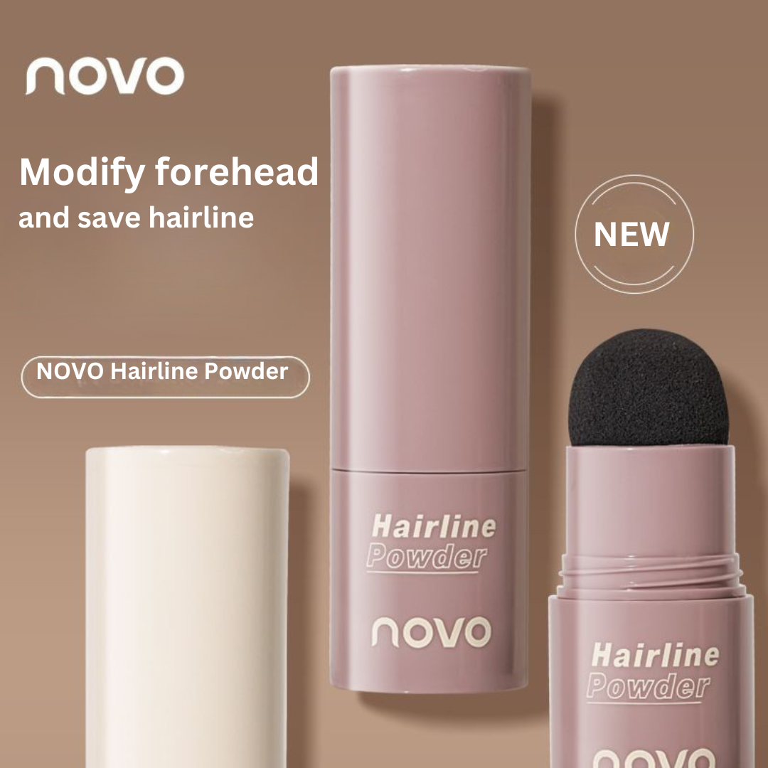 NOVO Hairline Powder - Waterproof & Sweatproof Hairline Filler for Contouring
