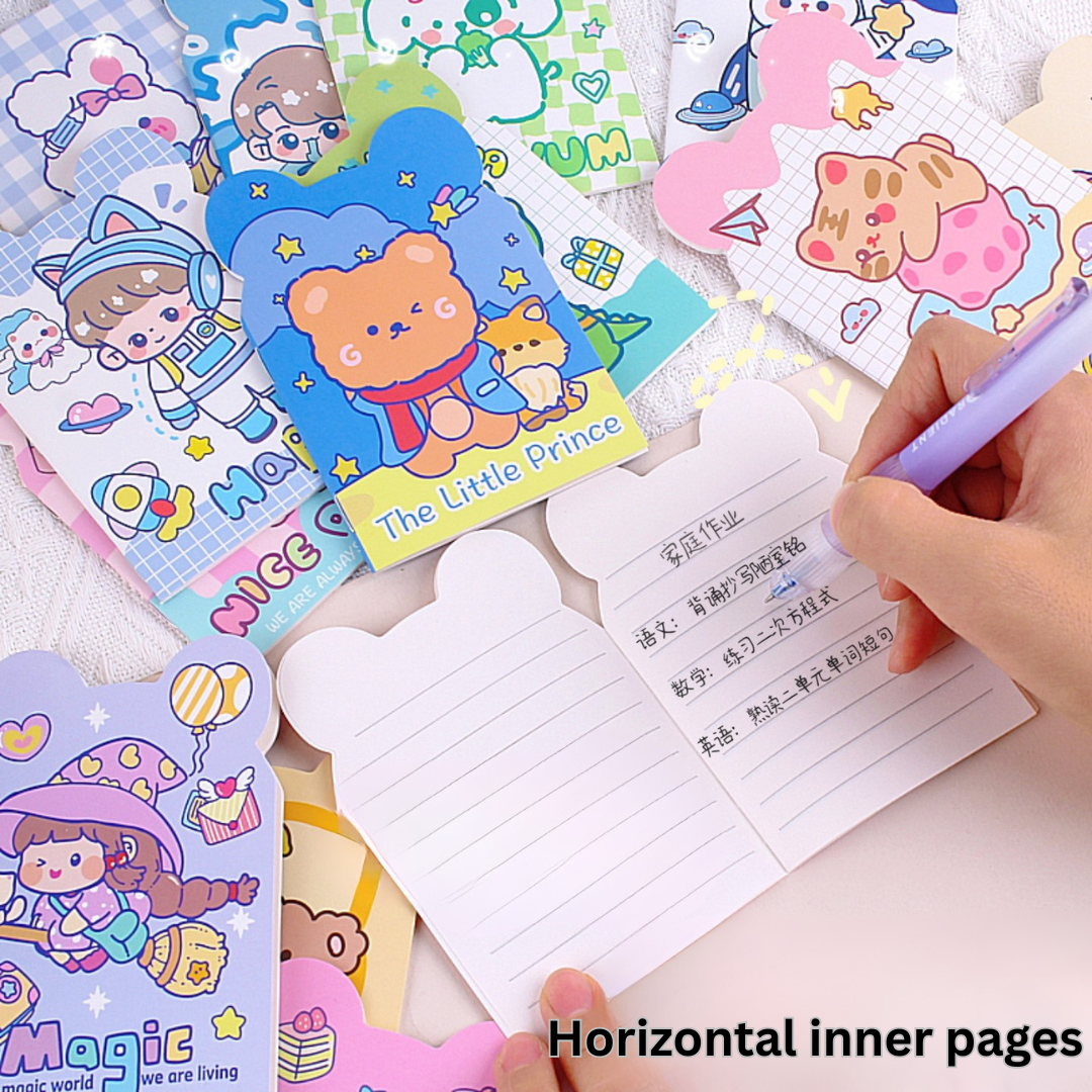 A variety of cartoon shaped small books ins cute portable notebooks student diary children's gifts