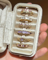 Oriental Floral Butterfly Ring Elegant Artistic Design