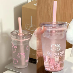 Hello Kitty Line Art Waterproof Crystal Transfer Stickers for Phone Case, Cup & Accessories
