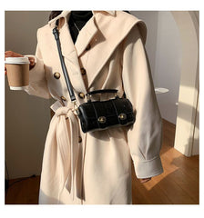 Vintage Style Small Crossbody Top Handle Bag