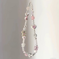Bouncing Bear Beaded Phone Chain – Stylish & Anti-Lost Strap