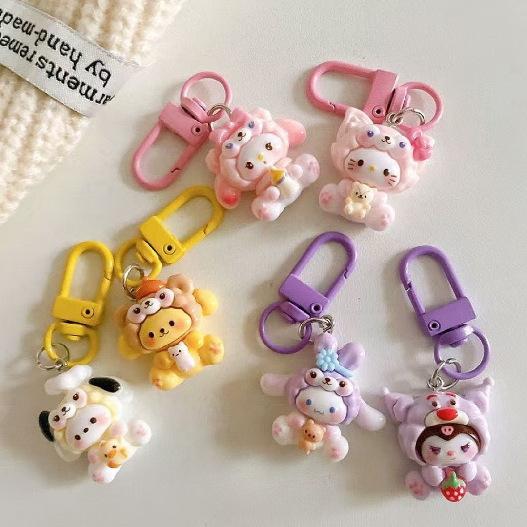 Cute Sailor Moon Keychain – Korean INS Style Girly Car Keychain for Couples