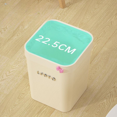 Chanel-Style Trendy Trash Can - Large Capacity Instagram-Inspired Household Bin for Kitchen, Living Room, Bedroom, and Bathroom
