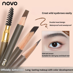 NOVO Ultra-Fine Dual-Ended Waterproof Eyebrow Pencil – 2 Pack