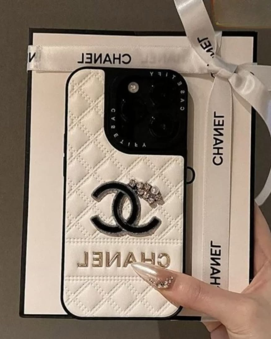 Luxury Style Leather iPhone Case, High-End, Personalized