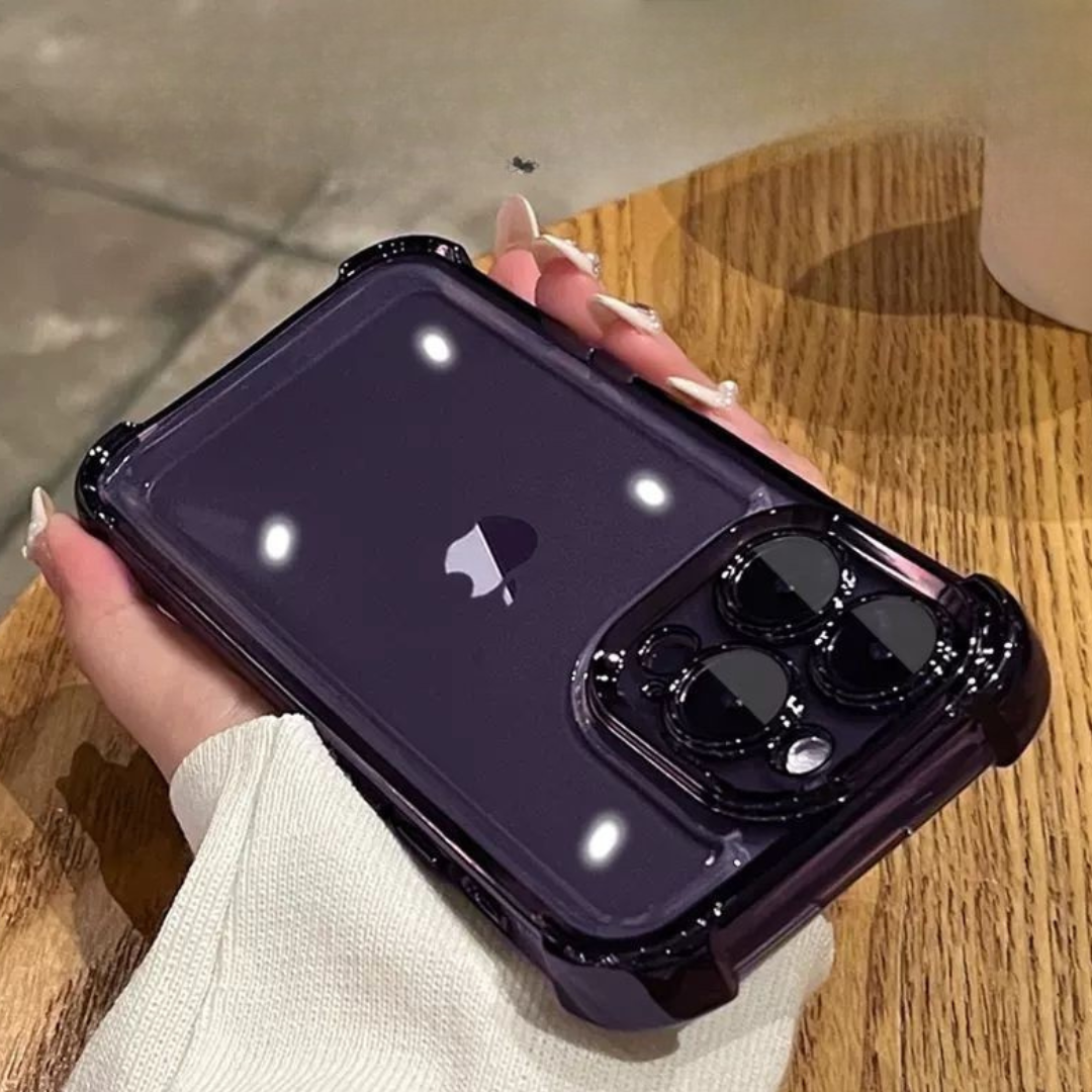 Luxury Shockproof Clear iPhone Case – Full Cover for iPhone