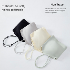 Invisible Seamless Sports Bra – Thin Sling, Fixed Cup, Soft Support for Teens