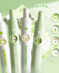 Kaba Bear Face-Changing Click Gel Pen 0.5mm Quick-Dry Black Ink