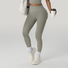 High-Waist Tummy Control Yoga Pants for Women - Ribbed Elastic Fitness Leggings, Butt Lift & High Stretch Running Sports Pants