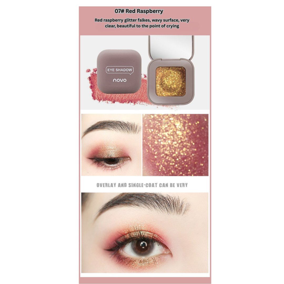 NOVO keyboard fingertip cool eye shadow matte high flash mashed potato texture eye shadow palette