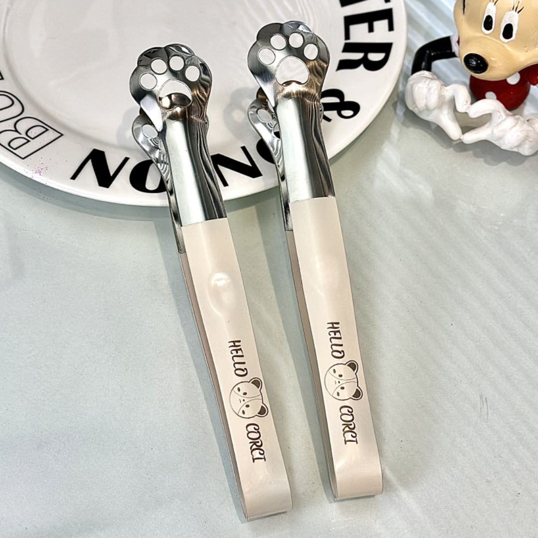 Cat Paw Stainless Tongs