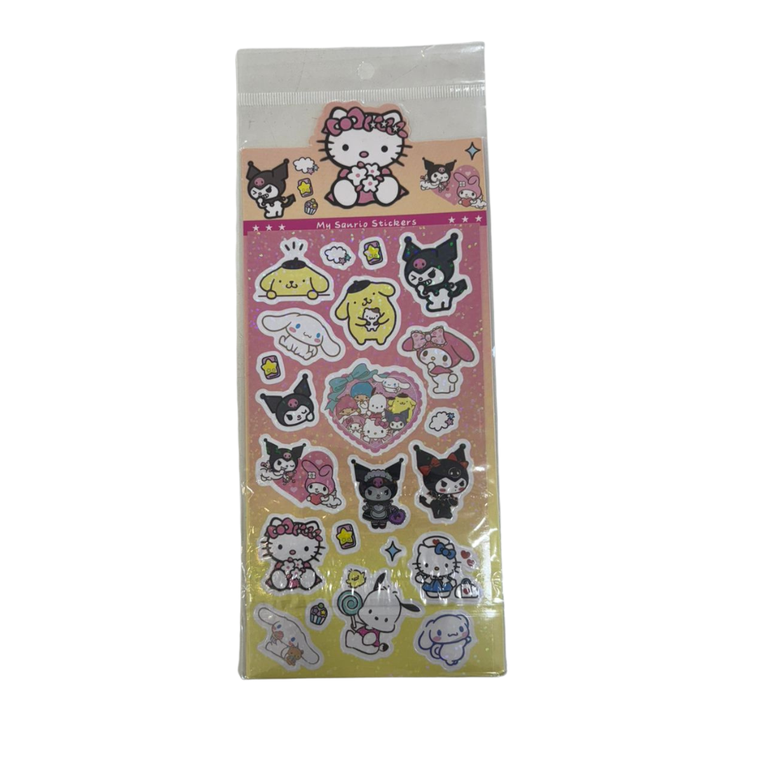 Sanrio Kuromi Waterproof Stickers – Cute Cartoon Journal & Scrapbook Stickers for Girls