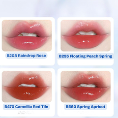 PINKBEAR Hydrating Glossy Lip Tint Lip Gloss  – Natural Look, Affordable for Students