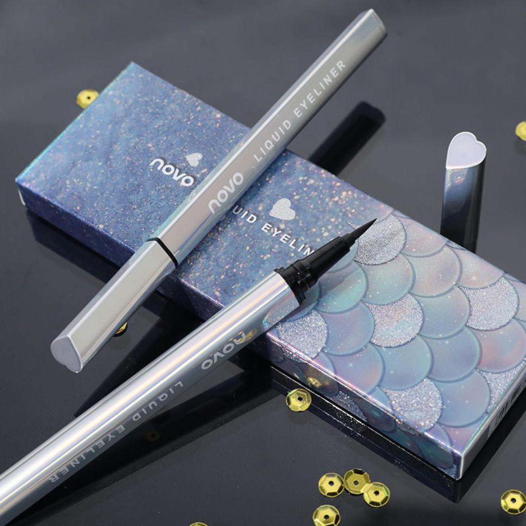 NOVO Mermaid Waterproof Eyeliner Pencil – Smudge-Proof, Long-Lasting, Quick-Drying Fine Tip