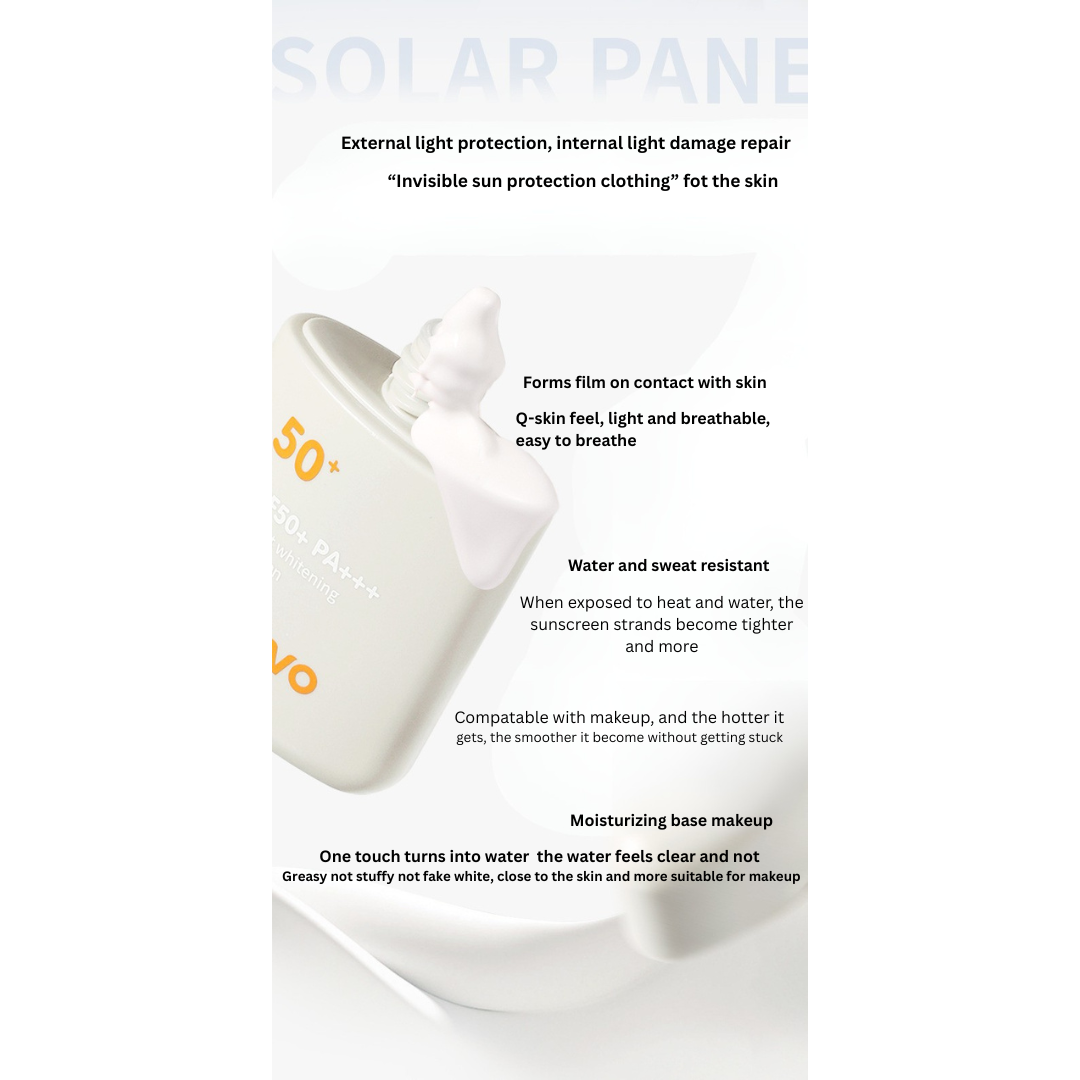 NOVO whitening sunscreen SPF50+ waterproof, sweat-proof and UV-proof