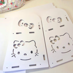 Hello Kitty Desk Organizer Shelf – Cute INS Style Storage Box for Kids Room