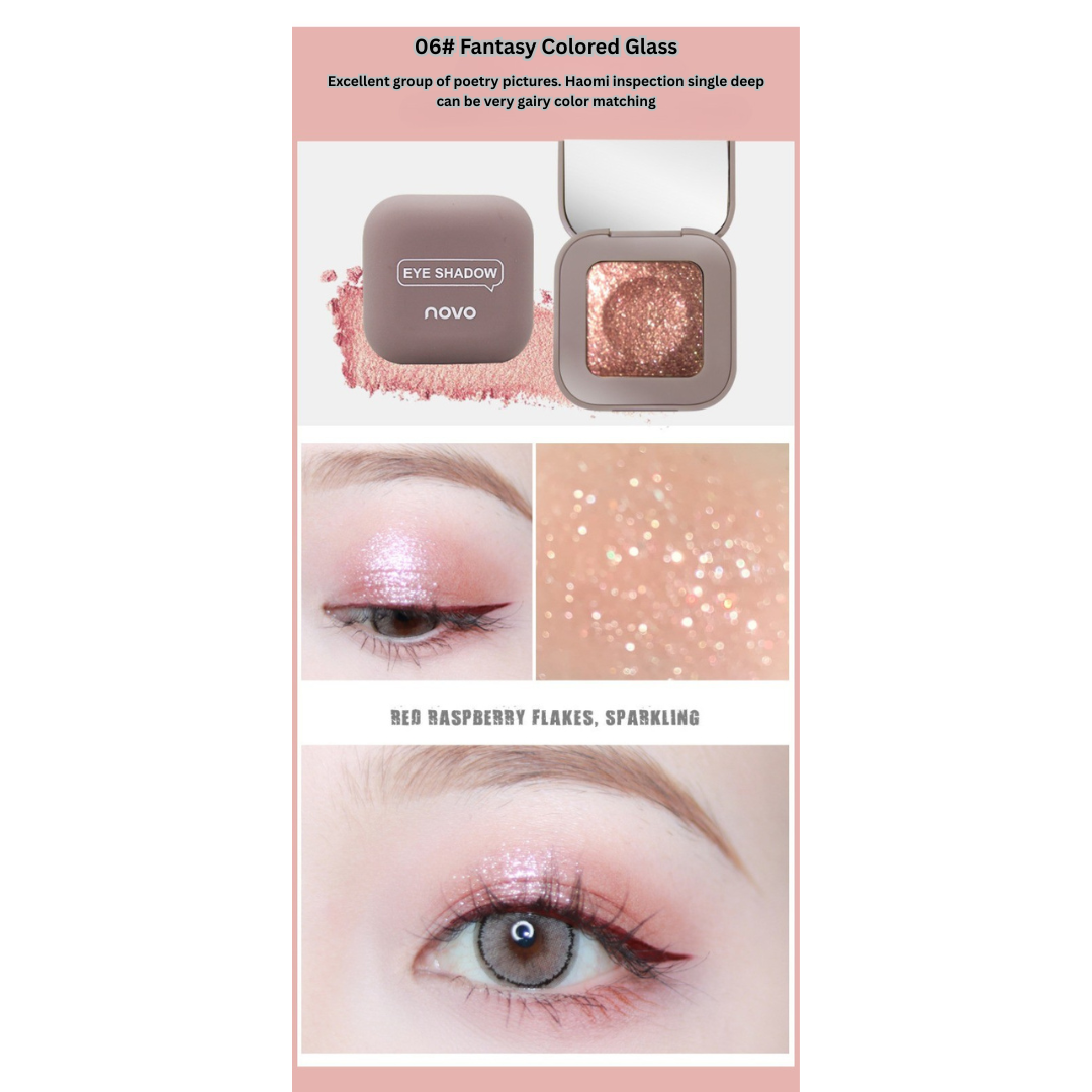 NOVO keyboard fingertip cool eye shadow matte high flash mashed potato texture eye shadow palette