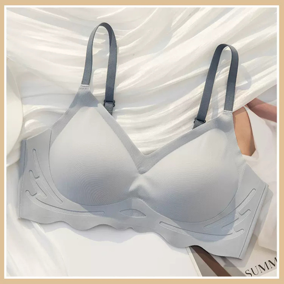 Cloud-Feel Seamless Sports Bra for Small Chest Women – Thin, One-Piece Fixed Cup, Wireless