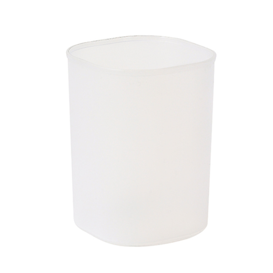 Round transparent frosted pen holder student desk stationery storage multi-kinetic simple ins high value pen holder