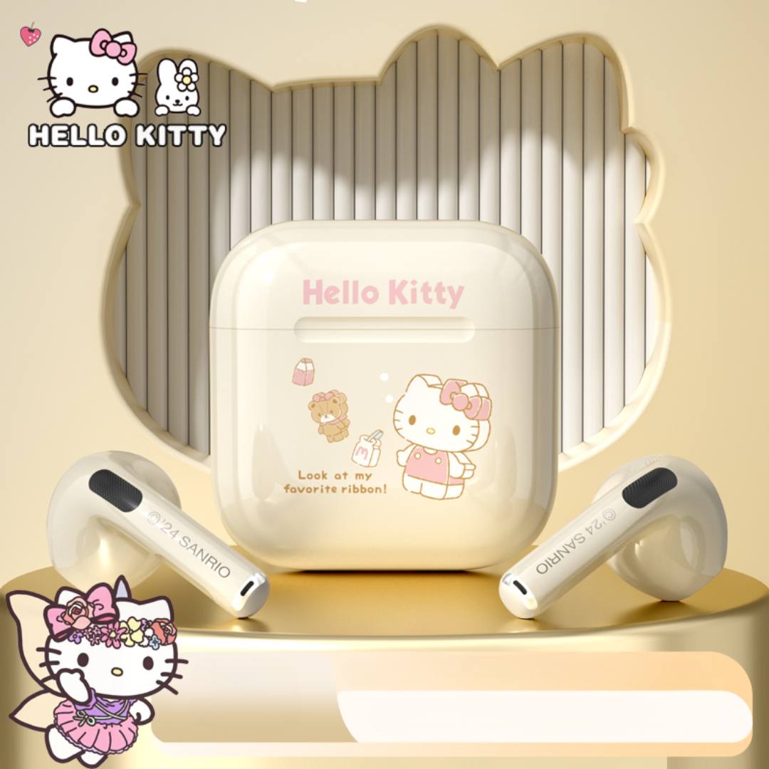Sanrio Wireless Bluetooth Earbuds – Cute In-Ear Headphones with Noise Cancelling & Long Battery Life