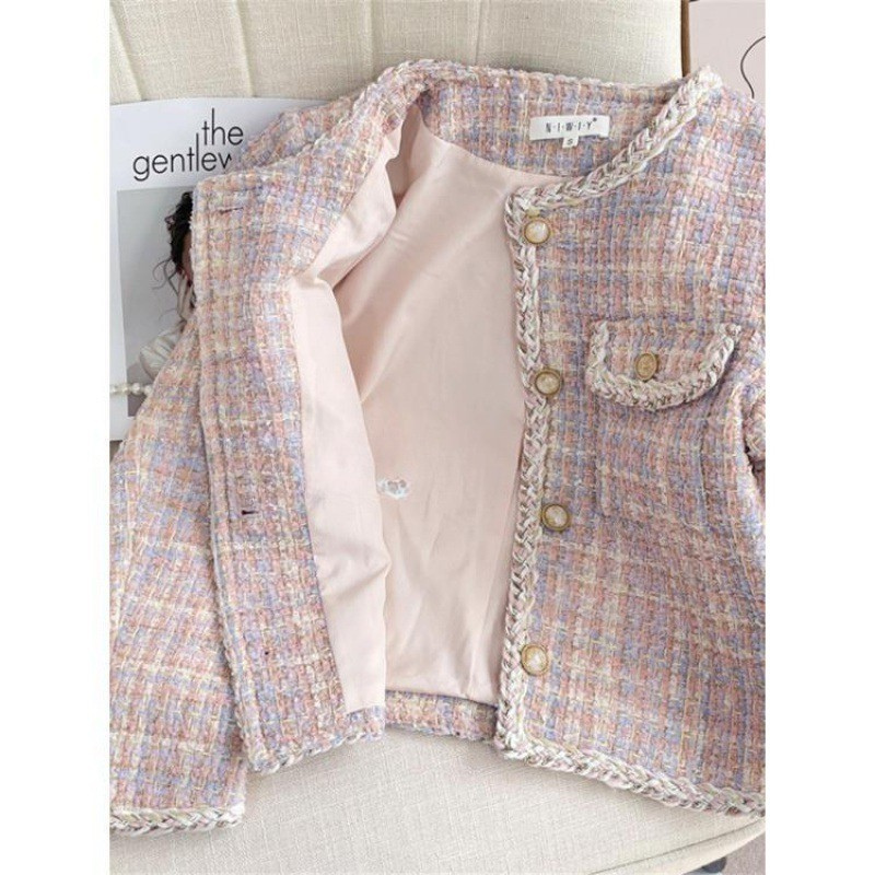 Petite Luxe Tweed Winter Jacket for Women