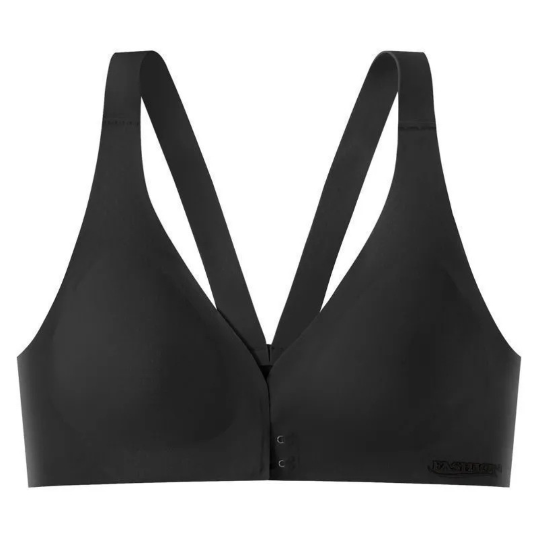 Seamless Front Buckle Bra for Women – Gathered, Anti-Sagging, Comfortable Fit with Beautiful Back Design