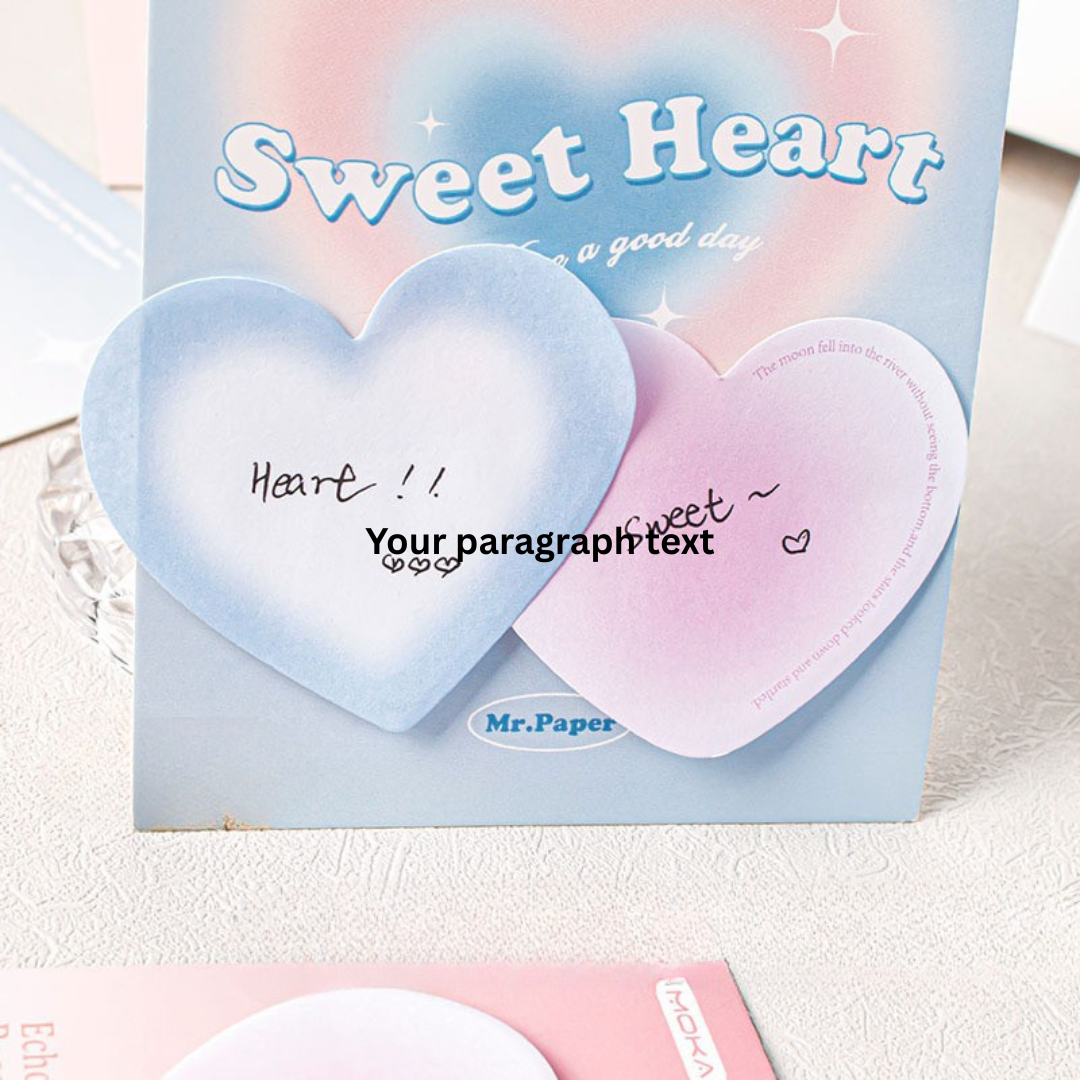 Color blush halo gradient little red book love sticky sticky note paper sticker note n times portable