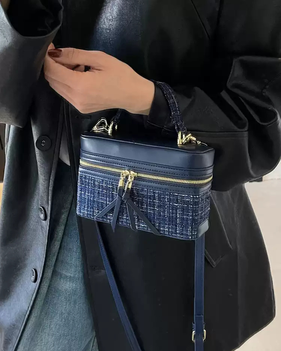 Luxury Red Chain Box Handbag for Women