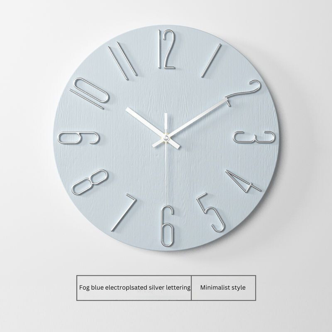 Trendy Minimalist Wall Clock - Creative Quartz Clock for Living Room, Modern Home Decor