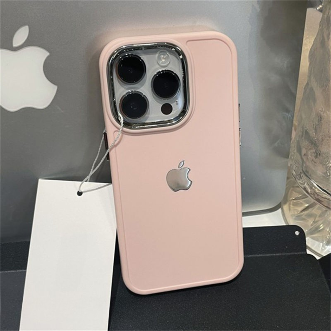 Premium iPhone Case for Apple Simple Solid Color, Electroplated