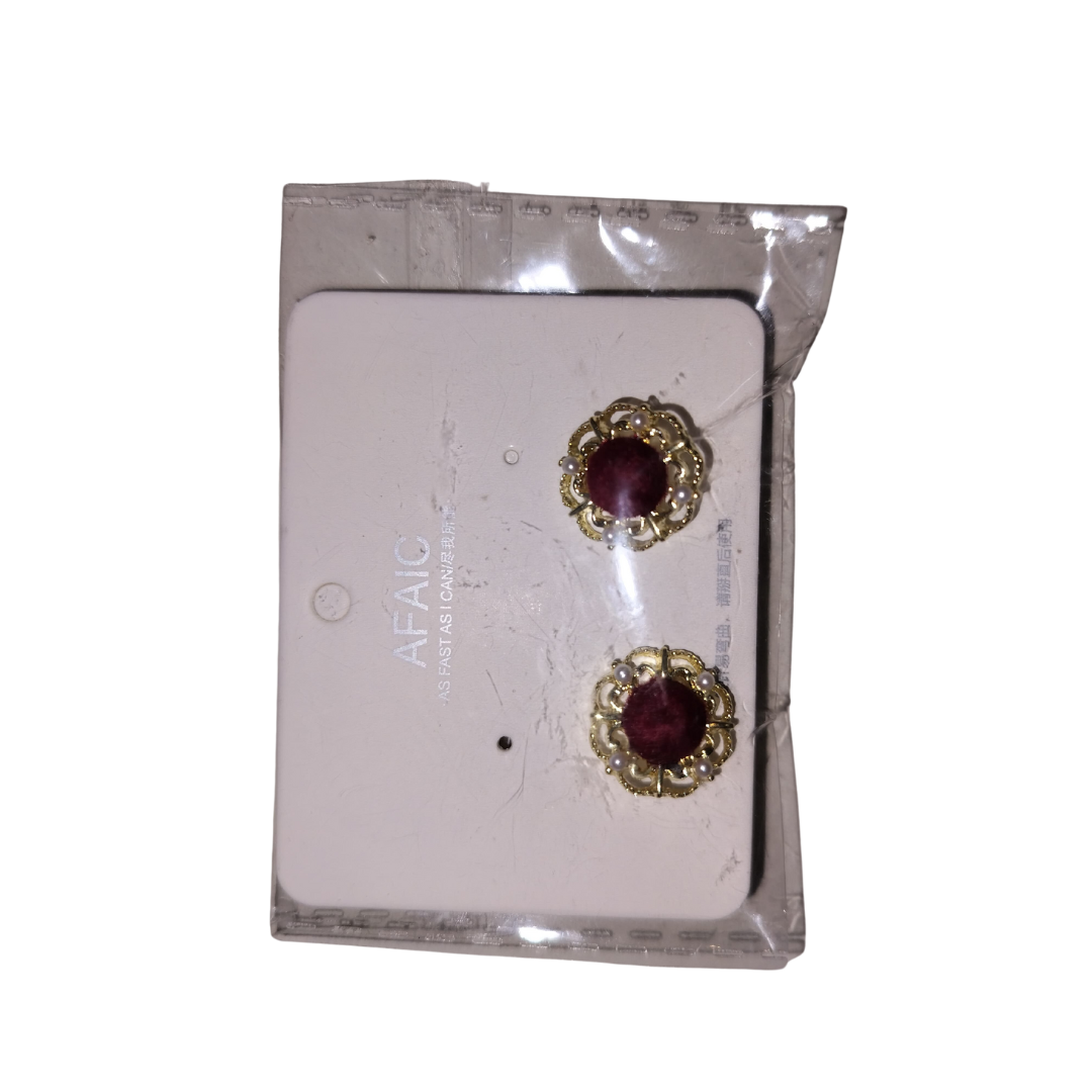 Pearl Stud Earrings Set - Unique Lightweight Luxury Design