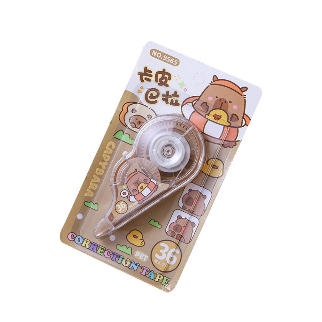 Capybara correction tape cartoon guinea pig high value correction tape student use large capacity stationery correction tape