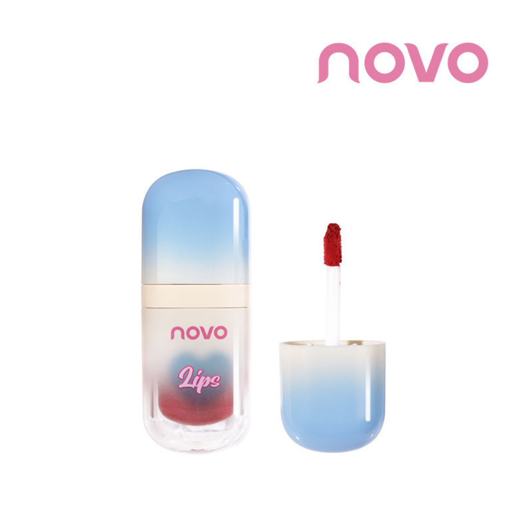 NOVO Velvet Mist Cotton Lip Mud – Soft Matte, Long-Lasting Lightweight Lip Color