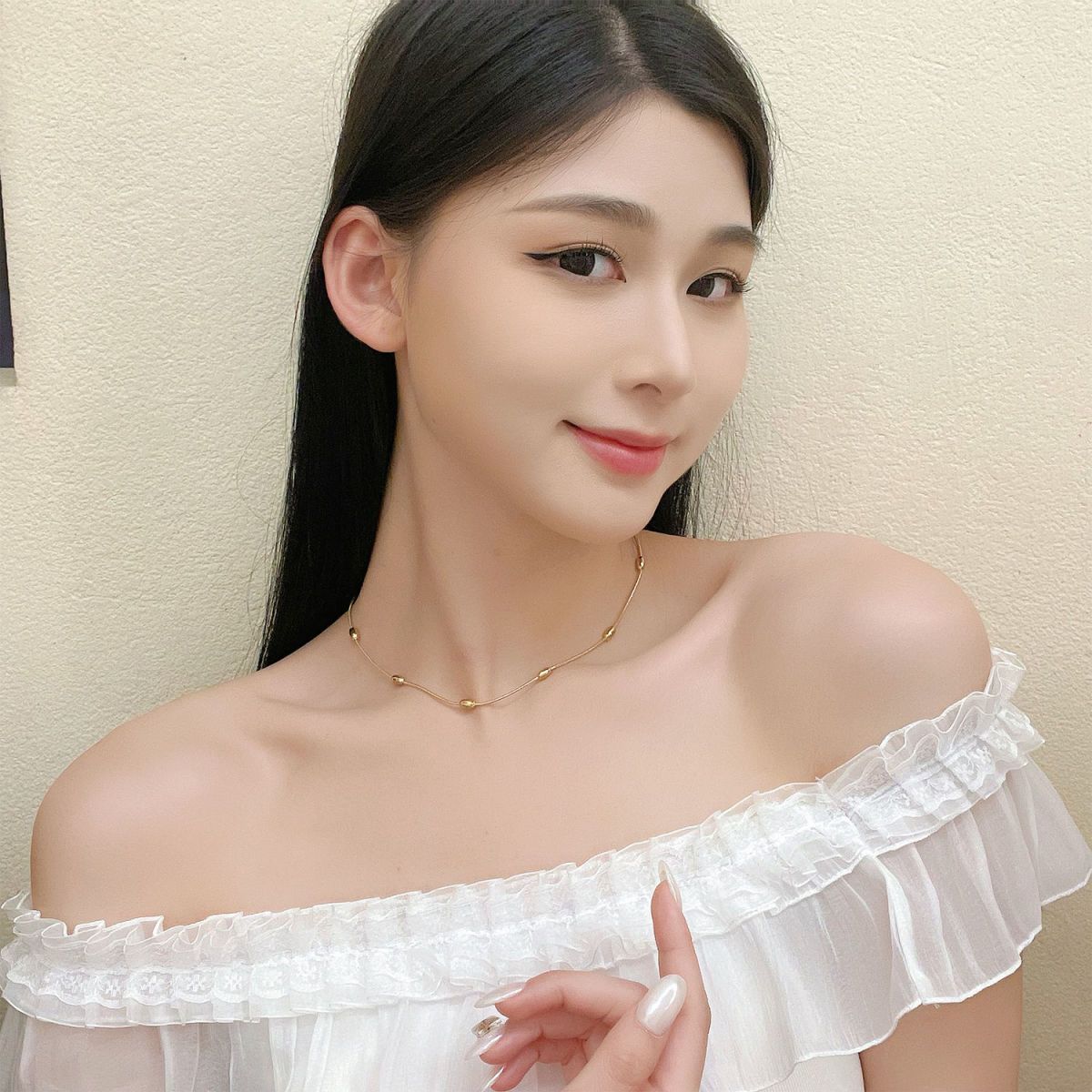 Minimal Titanium Steel Chain Choker Necklace for Women