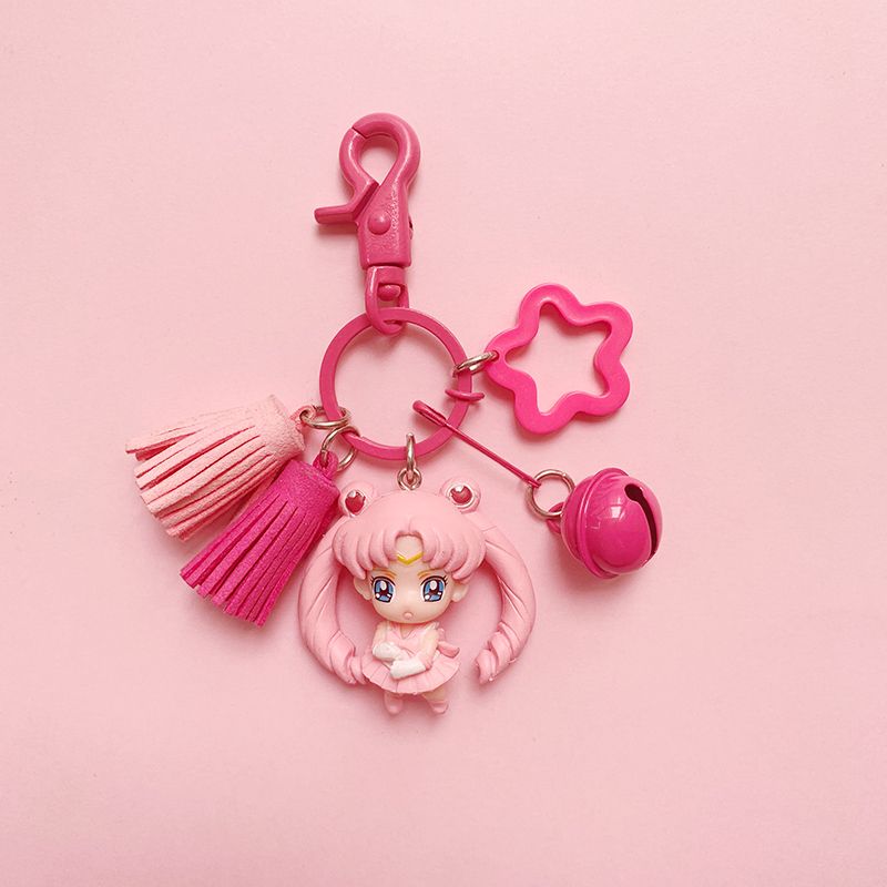 Cute Sailor Moon Keychain – Korean INS Style Girly Car Keychain for Couples