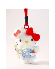 Hello Kitty New Year Plush Bag Charm Keychain Cute Backpack & Key Holder Gift