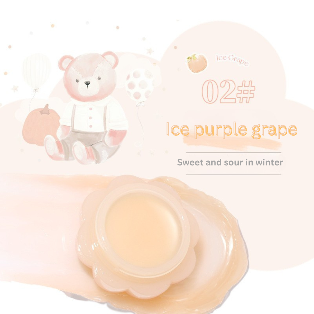 NOVO White Pond Flower Seed Oil Lip Mask – Moisturizing Lip Care, Light & Easy Absorbing Lip Powder