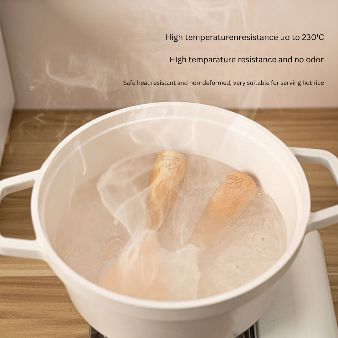 SOWE Food-Grade Silicone Rice Spoon - Non-Stick, High-Temperature Resistant with Stand-Up Design