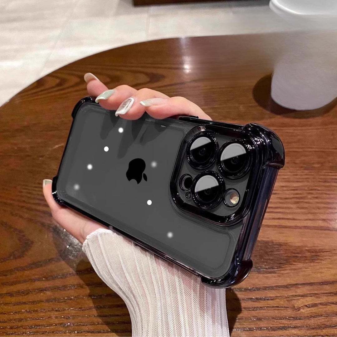 Luxury Shockproof Clear iPhone Case – Full Cover for iPhone