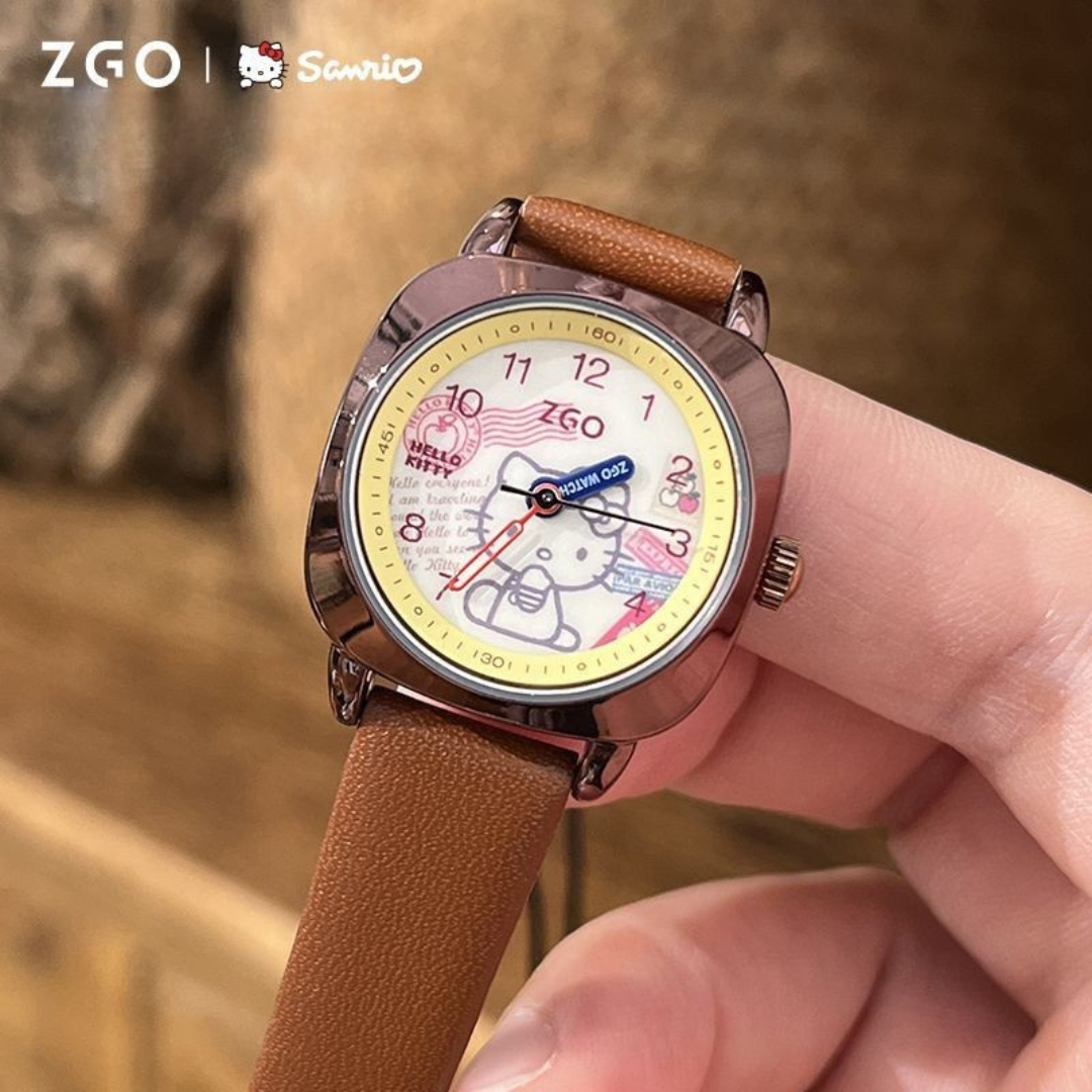 Hello Kitty Women's Quartz Watch – Retro Small Dial, Light Luxury Quartz Timepiece