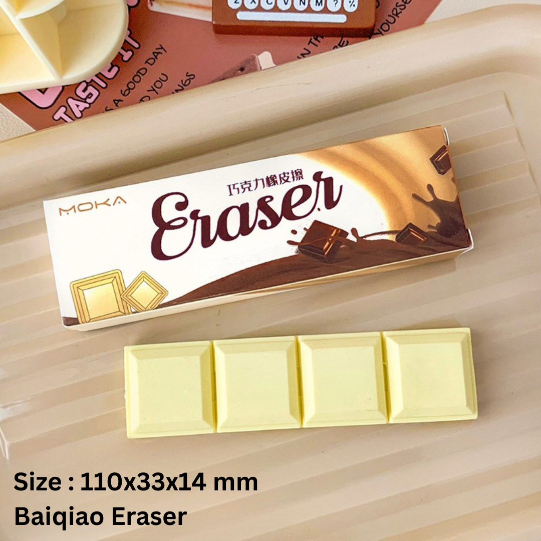 Creative Chocolate Eraser Simulation Shape Bread Biscuit Eraser Fun